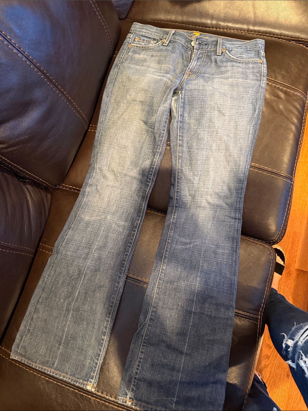 Men's Blue Denim Jeans - Classic Straight Fit
